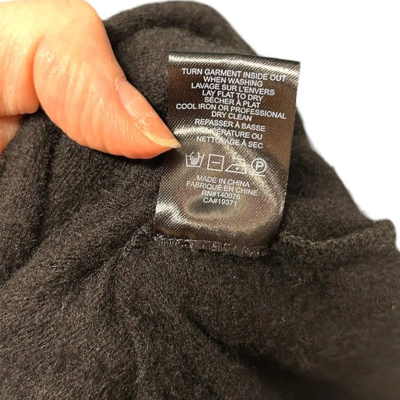 Generation Love Finley Faux Leather Sleeve Sweatshirt‎ Black Size XS - Picture 9 of 9